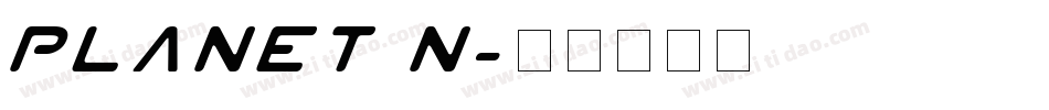Planet N字体转换